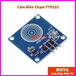 Module cảm biến chạm ttp223 1 phím - module công tắc cảm ứng chạm điện dung ttp223 3-5v