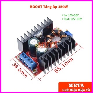 Mạch tăng áp 150w - boost tăng áp 10a 150w điện áp vào 10-32v cho 12-35v