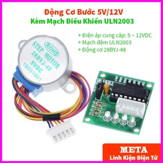 Động cơ bước 5v dc / 12v dc - mạch điều khiển động cơ bước uln2003
