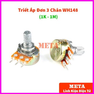 Triết áp đơn 3 chân wh148 1k 2k 5k 10k 20k 50k 100k 500k 1m chất lượng cao