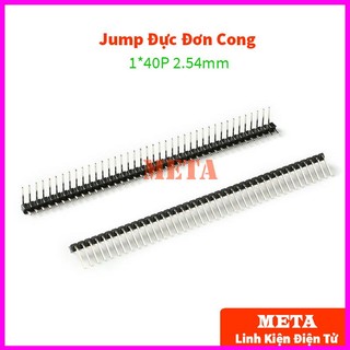 Jump đực đơn cong vuông 2.54mm 40p - jump đơn đực 2.54mm 1x40p cong vuông 90 độ