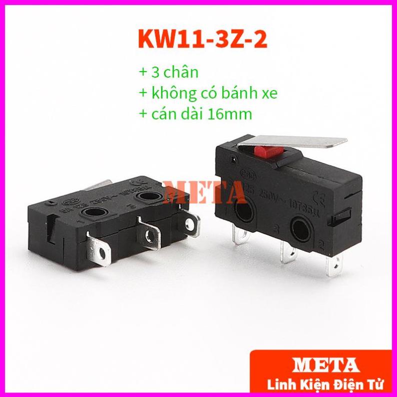 Công Tắc Hành Trình 5A 120-250V Có Bánh Xe KW11 KW12 - Kích Thước 6.4*20mm