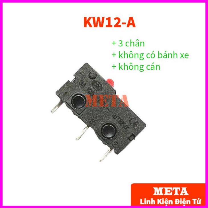 Công Tắc Hành Trình 5A 120-250V Có Bánh Xe KW11 KW12 - Kích Thước 6.4*20mm