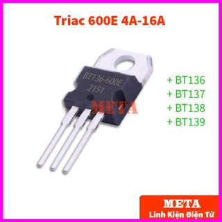 Triac bt136, bt137, bt138, bt139 - 600e 4a / 8a / 12a / 16a 600v to220