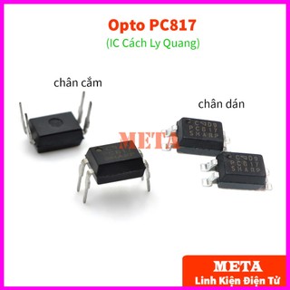 Opto pc817 dip4 - ic cách ly quang chân cắm/chân dán