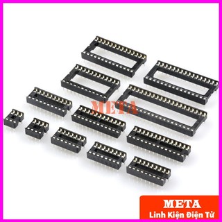 Đế ic dip 8 đến dip 40 các loại - khoảng cách chân 2.54mm