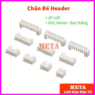 Chân đế xh2.54, header 2.54mm đực thẳng 2p-10p