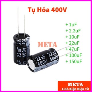 Tụ hóa 400v, tụ hóa phân cực 400v nhiều giá trị