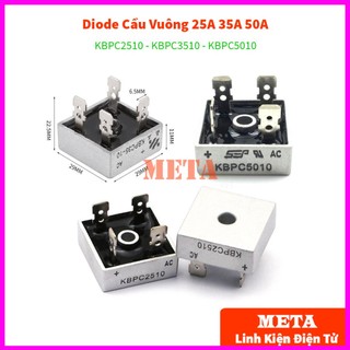 Diode cầu vuông 25a 35a 50a 1000v kbpc2510 kbpc3510 kbpc5010 dip-4