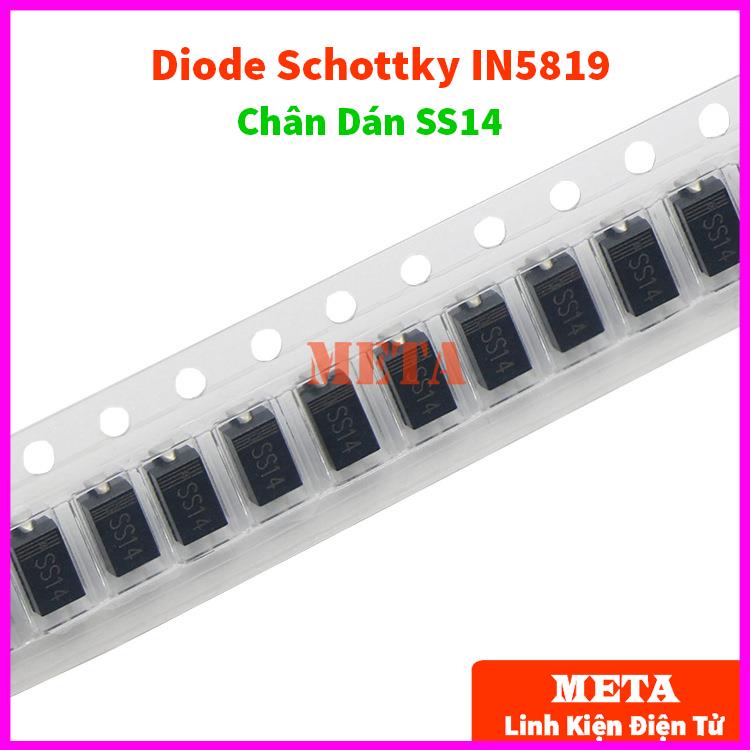 [Túi 10 Con] - SS14 - Diode Schottky IN5819 1A/40V SMD Chân Dán - Đi Ốt Nhanh 5819