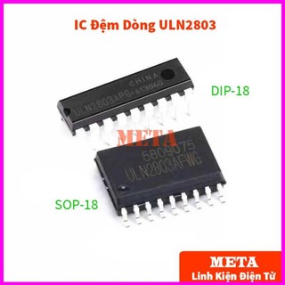 Ic đệm dòng uln2803 uln2803an uln2803apg 2803 dip-18 chân cắm / sop-18 chân dán - điều khiển 8 relay cùng lúc