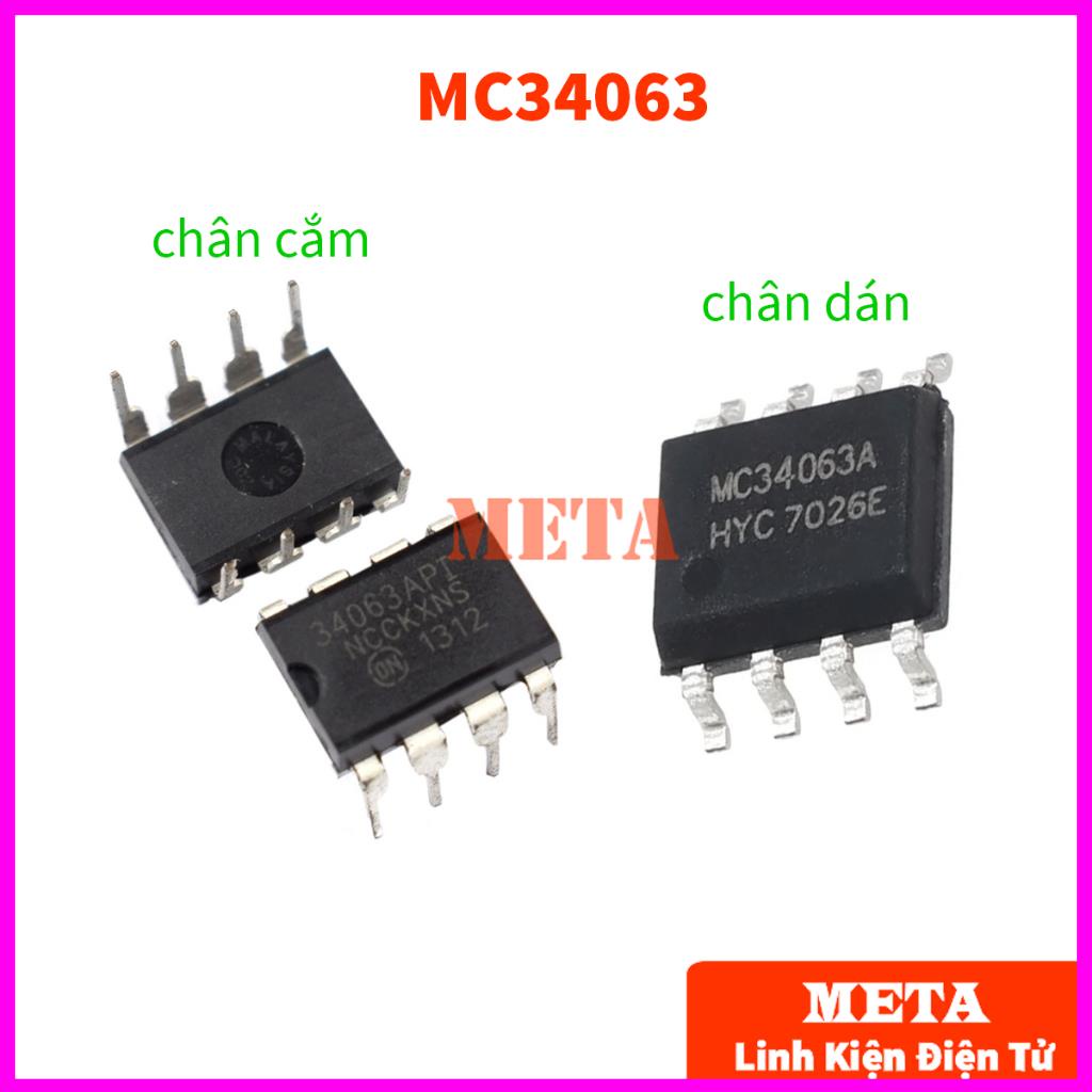 IC Chuyển Đổi Điện Áp MC34063 MC34063A 34063 34063A 1.5A/36V Chân Cắm/Chân Dán - IC Chuyển Đổi Điện 