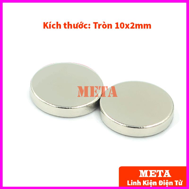 Nam Châm Đất Hiếm Tròn 8x5mm, 10x2mm, chữ nhật 20x10x2mm, siêu hít tiện dụng