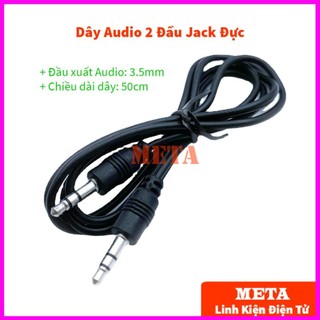 Dây audio 2 đầu jack đực 3.5mm dài 50cm