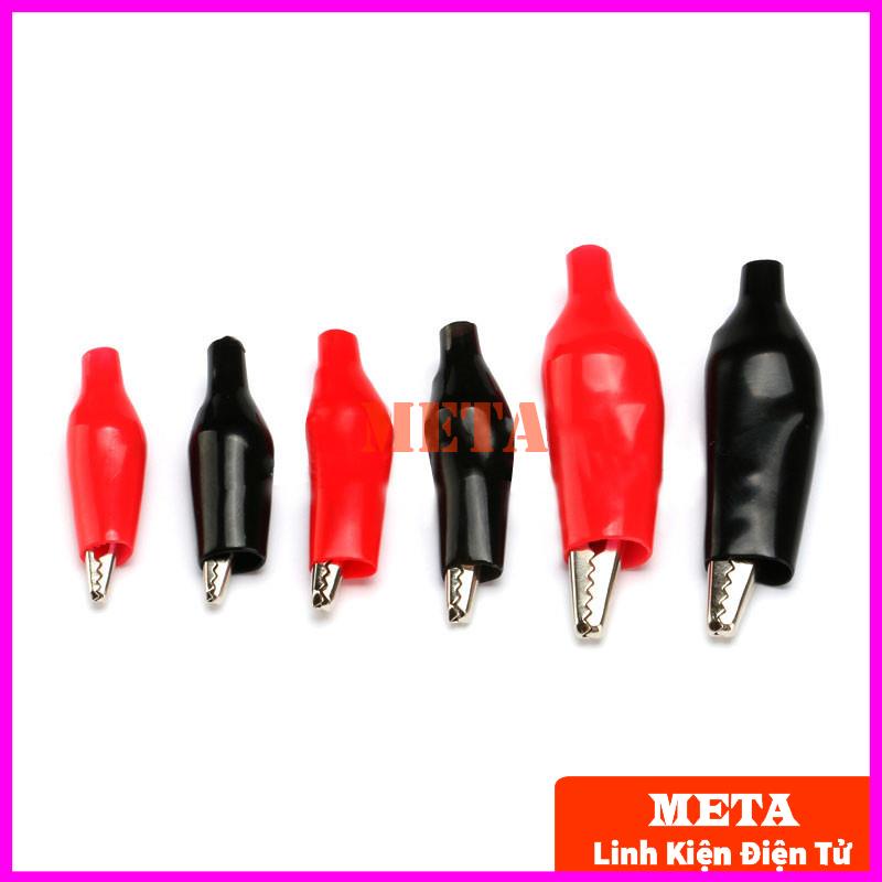 Đầu Kẹp Cá Sấu Nhiều Kích Thước 2.5cm/3.5cm/4.5cm Đỏ/Đen