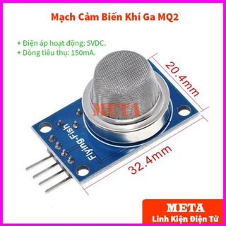 Mạch cảm biến khí ga mq2 - module cảm biến khí gas mq2