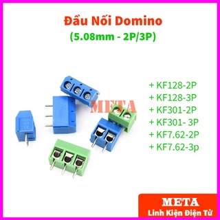 Đầu nối domino kf128-2p/3p kf301-2p/3p kf7.62-2p/3p - khoảng cách chân 5.08mm - cầu đấu terminal domino