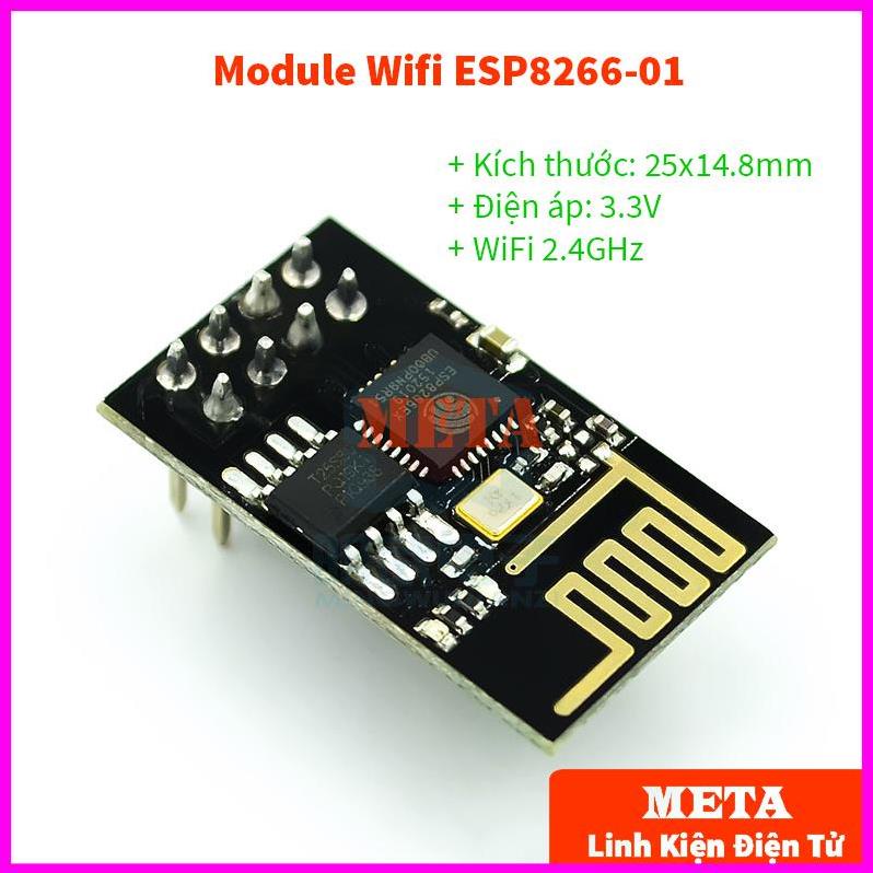 Module Wifi ESP8266-01 3.3V Wi-Fi 2.4 GHz, hỗ trợ WPA/WPA2