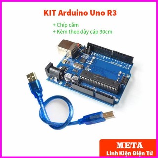 Kit arduino uno r3 atmega 328p chíp cắm có kèm dây cáp