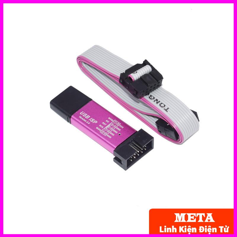 Mạch Nạp ISP 89/AVR 5V Vỏ Nhôm, Có Đèn Báo