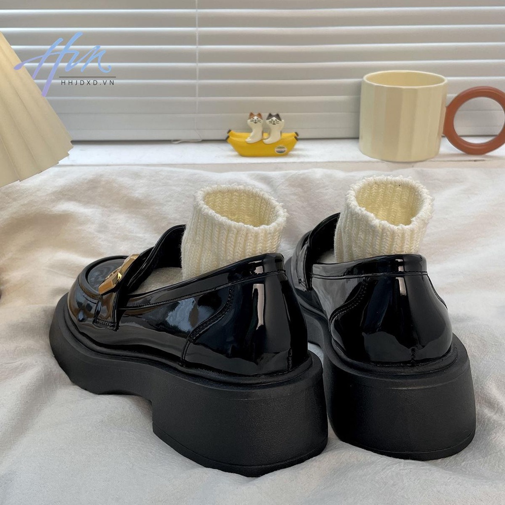 Mary jane Giày Da Đế Dày Phong Cách Thời Trang Anh Quốc 2023 Dành Cho Nữ