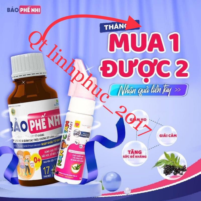 (hàng chính hãng) Bảo phế nhi Siri tăng đề kháng 3 in 1(mua 10 tặng 1)