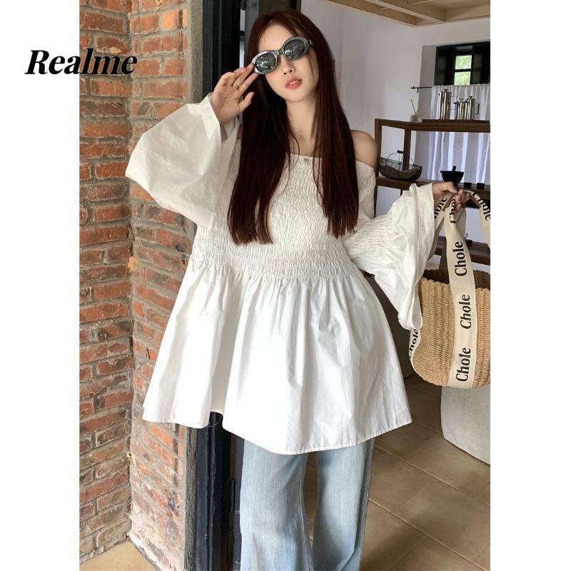 One Áo Kiểu Tay Dài Hở Vai Thời Trang Mùa Thu 2023 Cho Nữ