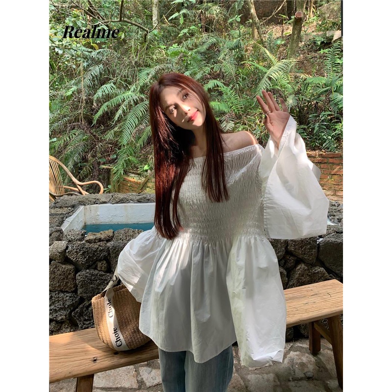 One Áo Kiểu Tay Dài Hở Vai Thời Trang Mùa Thu 2023 Cho Nữ