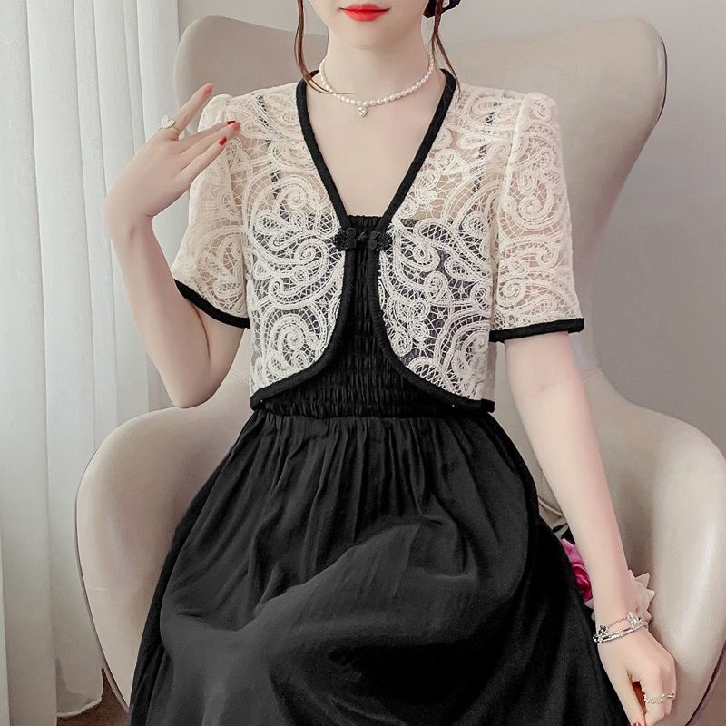 Áo Khoác Ren Phong Cách Trung Hoa Mới Cho Nữ  9.12