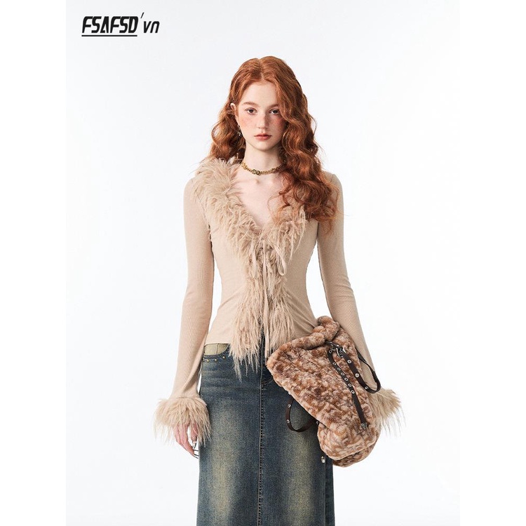 Áo Khoác cardigan Dệt Kim Cổ Chữ v Màu Sắc Đơn Giản