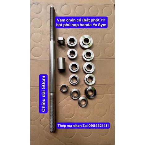 Vam bát phốt  Thép C45 Mạ Niken 11 bát