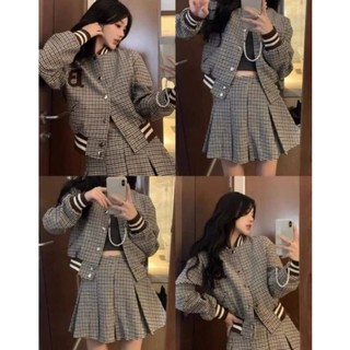 set dạ bomber