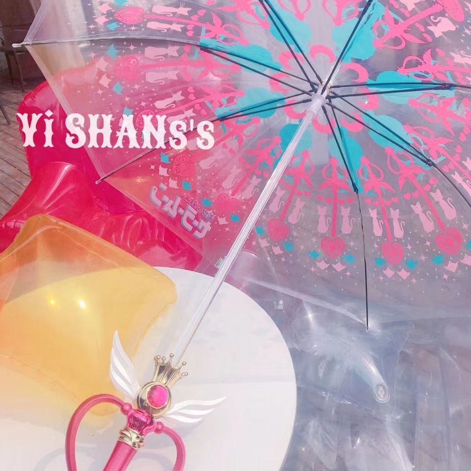 Hàng Bán Chạy Dù Che Nắng Tay Cầm Dài Hình Thủy Thủ Mặt Trăng Thế Hệ Thứ Ba Trái Tim Ma Thuật Có Đèn Sử Dụng Kép