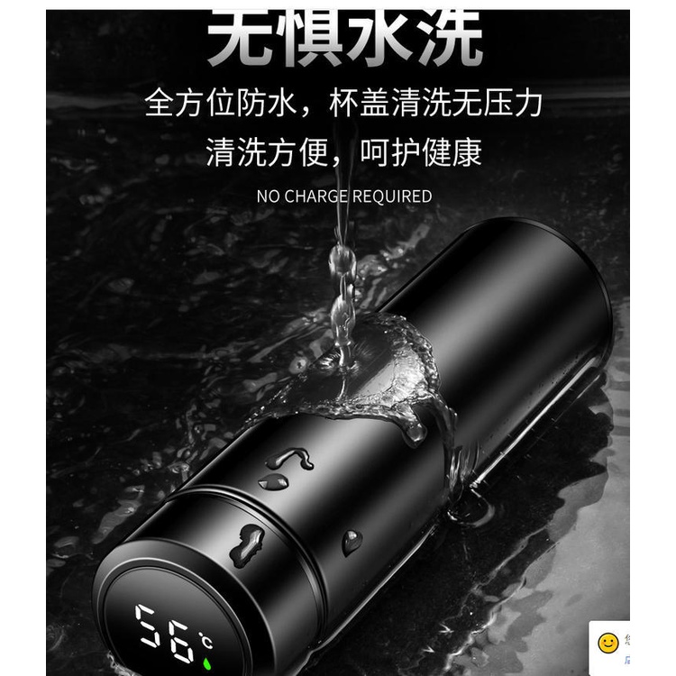 Yuanshen Bình Nước Giữ Nhiệt Thông Minh Bằng Inox In Hình anime Dễ Thương Cho Bé Trai