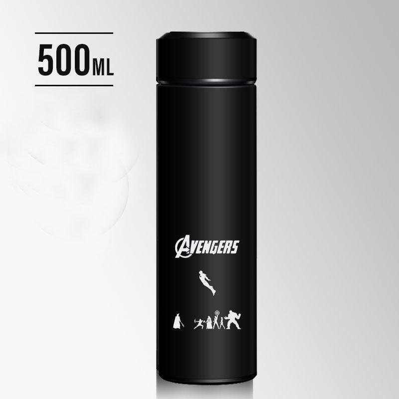 Marvel Bình Nước Giữ Nhiệt Bằng Thép Không Gỉ Hình Người Nhện / Người Sắt Độc Đáo Cho Học Sinh