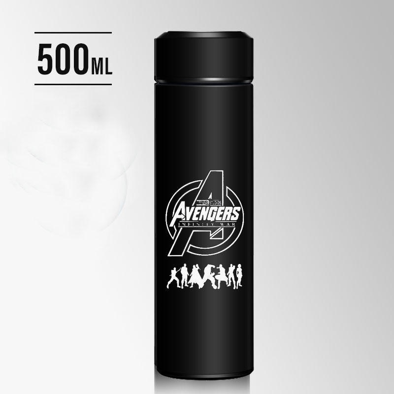 Marvel Bình Nước Giữ Nhiệt Bằng Thép Không Gỉ Hình Người Nhện / Người Sắt Độc Đáo Cho Học Sinh