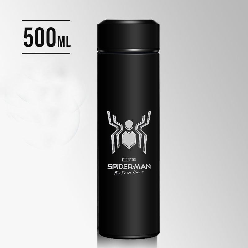 Marvel Bình Nước Giữ Nhiệt Bằng Thép Không Gỉ Hình Người Nhện / Người Sắt Độc Đáo Cho Học Sinh
