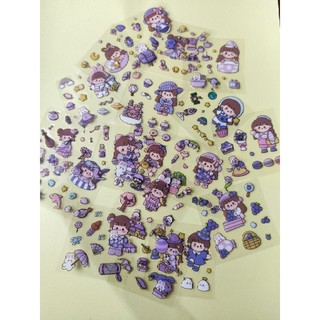 Set 20 tấm sticker dễ thương chống nước , dùng trang trí đồ dùng cá nhân kích thước 5* 5 cm