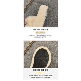 Dép Bông Đi Trong Nhà Đế Dày Giữ Ấm Chân Thời Trang Thu Đông Cho Nữ