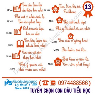Con dấu đánh giá học sinh tiểu học freeship freeship