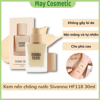  Kem nền Sivanna Silky Matte Coverage Foundation HF118 Thái Lan 30ml Chống Nước Siêu Mịn Da 
