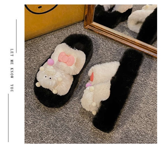 Dép Bông Đi Trong Nhà Hình Hoạt Hình Xinh Xắn Cho Nữ