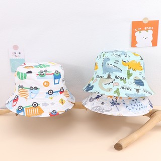 Mũ tai bèo HOBIBEAR vải cotton in họa tiết dễ thương dành cho trẻ em