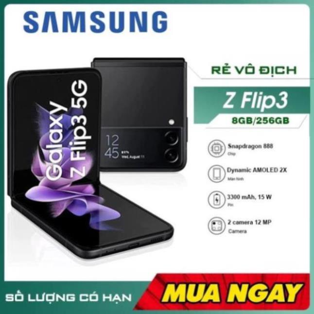 Điện thoại Samsung Galaxy Z Flip3 5G Chính Hãng Fullbox nguyên seal - Bảo hành 12 tháng lỗi 1 đổi 1 Nguyên Seal