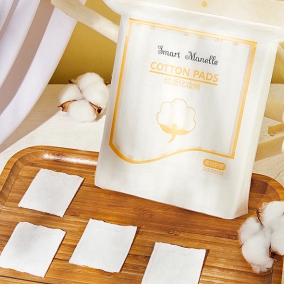 Bông tẩy trang Smart Manelle 222 miếng Bông tẩy trang Cotton Pad 100% tự nhiên BTT