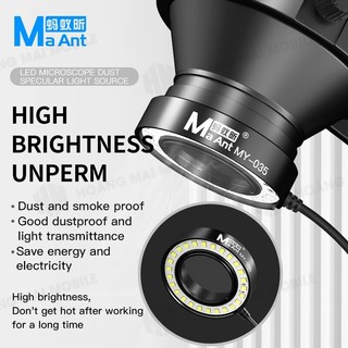 Đèn kính hiển vi MAANT MY-035, có kính chắn khói, bụi