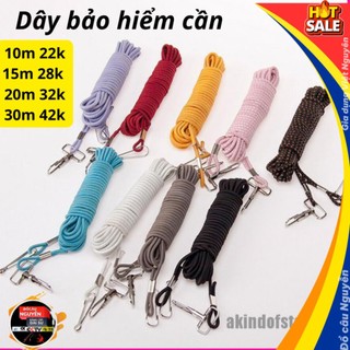 Dây bảo hiểm cần câu , dây bảo hiểm co dãn cần câu , dây bảo hiểm cuộn chai 10m 15m 20m