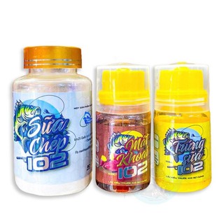 Combo tinh mùi câu chép , tinh mùi 102 sữa chép, mật khoai, trứng sữa