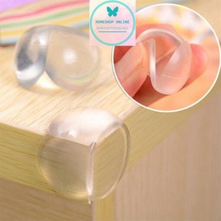 Nút bịt góc bàn silicon,nút bịt cạnh bàn trong suốt bảo vệ an toàn cho bé