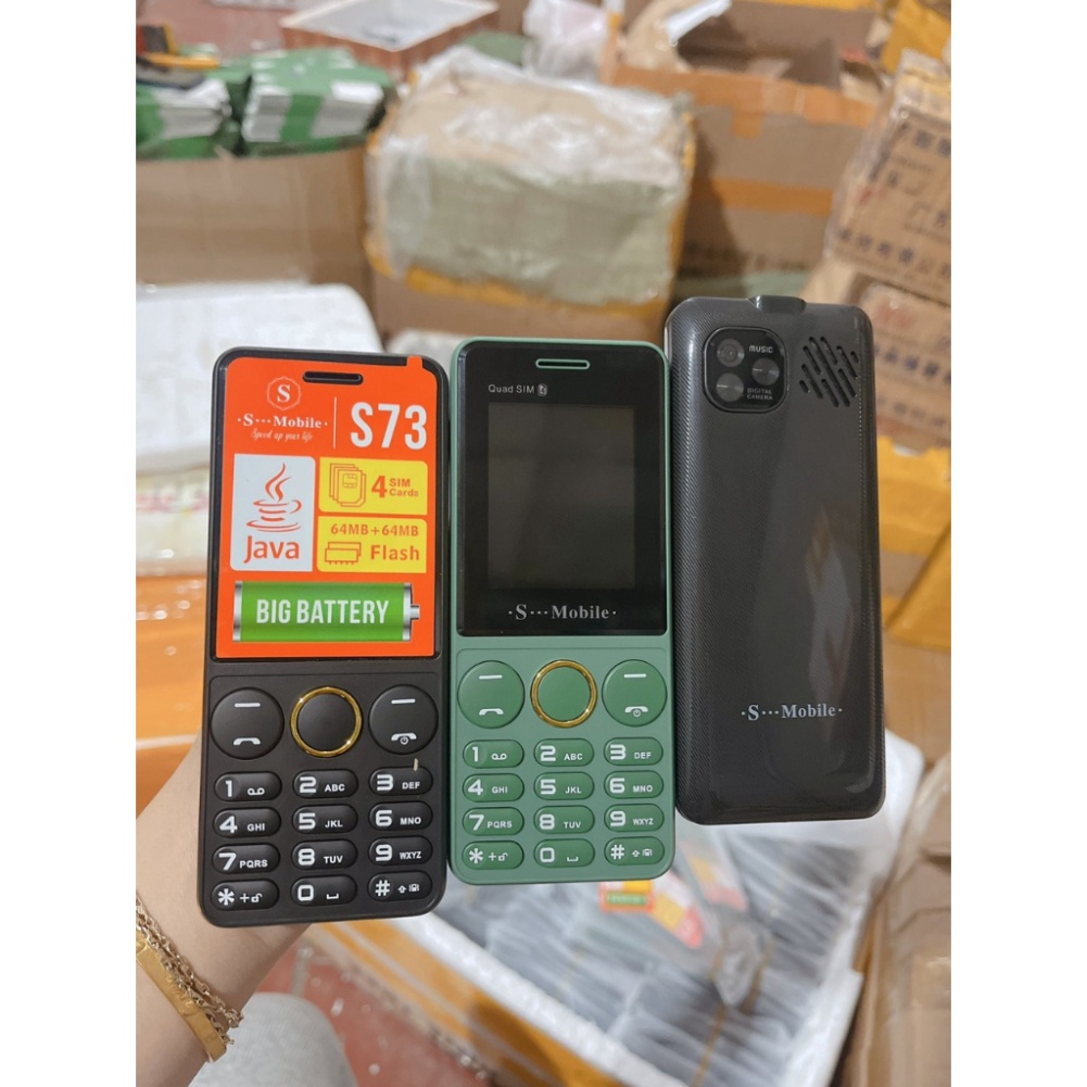 Điện Thoại 4 Sim S73, S70 Pin Khủng Loa To Giá Rẻ - Bảo Hành 12 Tháng